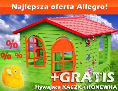 Domek dla Dzieci GIGANT .:CZERWONY DACH:. +GRATIS