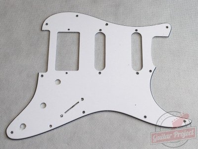 Pickguard - wzór Stnd. Stratocaster (biały, SSH)