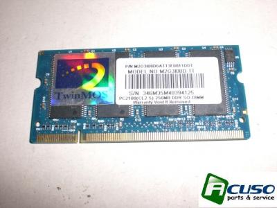 PAMIĘĆ 256MB DDR1 PC2100 do laptopa 266MHz Gericom