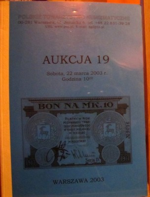 PCN Aukcja nr 19 (2003) - katalog