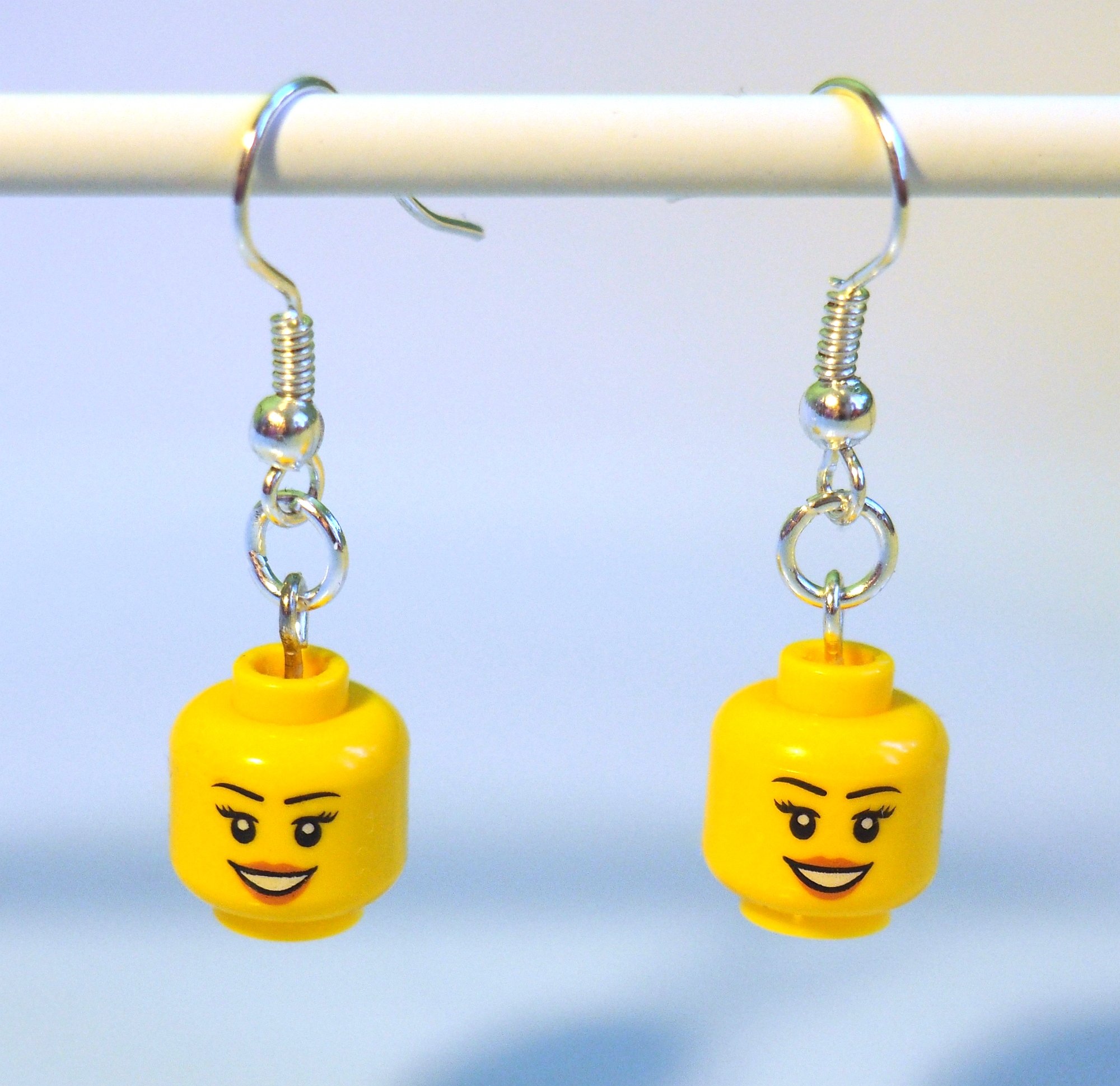 Kolczyki z klocków LEGO - żółte główki - 7038591667 - oficjalne archiwum  Allegro