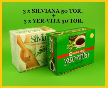 YERBA MATE Pakiet 14 - 3 x Silviana 50t. i 3 x Yer