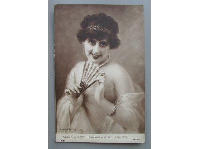 SALON D'HIVER 1914 Serenat de Belzim Coquette