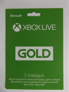 Xbox live GOLD 3 miesiące