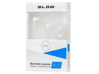 BLOW Słuchawki B-12 WHITE douszne