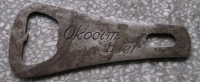 OKOCIM - stary metalowy otwieracz