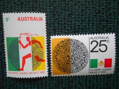 Australia - Olimpiada Meksyk 1968 - Mi. 406-07 **