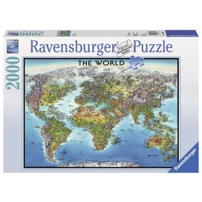 Puzzle 2000 el. Ravensburger - Mapa Świata