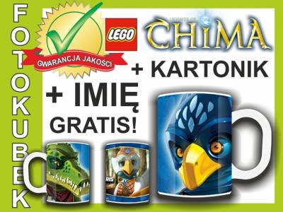 KUBEK LEGO CHIMA +IMIĘ +KARTONIK NA PREZENT WYBÓR!