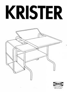 Ikea Krister Metalowy Stolik Pod Komputer 6226890298 Oficjalne Archiwum Allegro