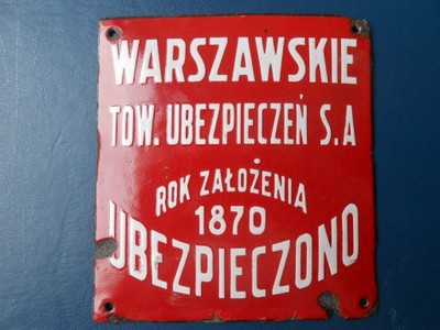 WARSZAWSKIE TOWARZYSTWO UBEZPIECZEŃ 1870