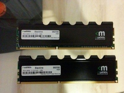 ! ! ! Mushkin Blackline 2 x 4GB DDR3 2400MHz ! ! !