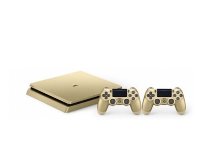 PlayStation 4 PS4 Slim 500GB GOLD Złota 2 Pady