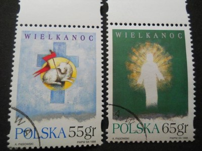 Polska - Wielkanoc - Fi. 3551-52  kasowane