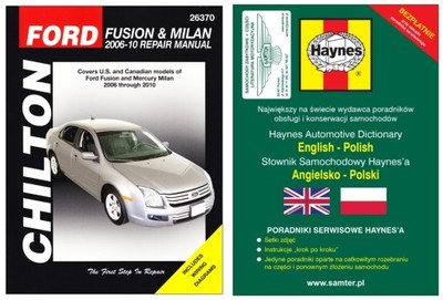 Ford Fusion Mercury Milan 2006-10 instrukcja napr.