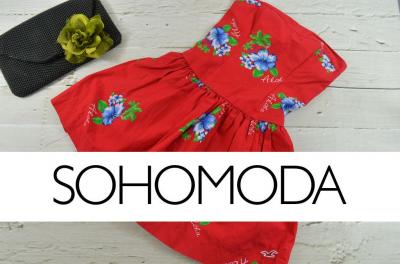 SOHOMODA Sukienka HOLLISTER logowana XS S 34 36 US