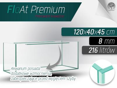 Akwarium FloAt Premium Prostokątne 120x40x45 8mm