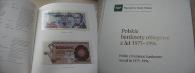 Polskie Banknoty Obiegowe 1975 r. - 1996 r.
