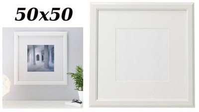 IKEA VIRSERUM Ramka NA ZDJĘCIE 50x50 cm BIAŁY S66 - 6099855053 - oficjalne  archiwum Allegro