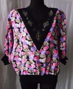 Bluzka tunika 38/42 floral kimono nietoperz j.nowa