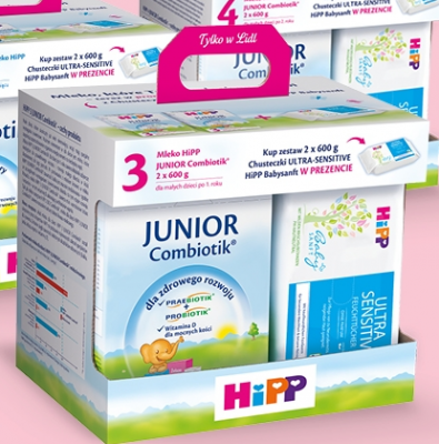 Zestaw HIPP JUNIOR Combiotik 3 z pojemnikiem