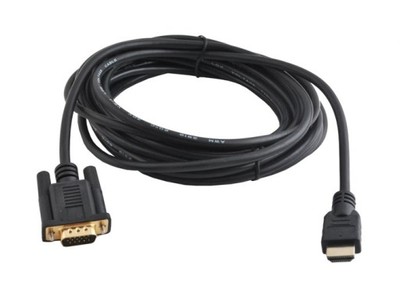 Kabel przewód VGA-HDMI 5m telewizor laptop monitor - 6766097261 - oficjalne  archiwum Allegro