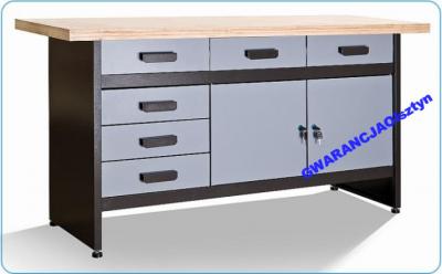Stół warsztatowy narzędziowy do garażu PRZEGRODY - 4706181705 - oficjalne  archiwum Allegro