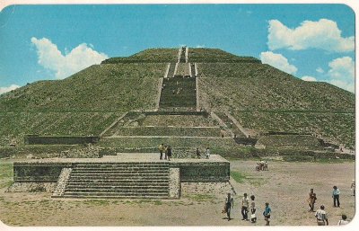 pocztówka TEOTIHUACAN Piramida Słońca MEKSYK