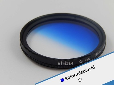 filtr połówkowy  niebieski 72mm do aparatu