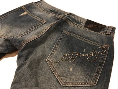 ED HARDY by Christian Audigier jeansy 34 x 32 NEW