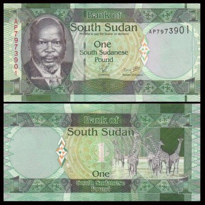 SUDAN południowy - 1 pound / funt 2011 - P-5 - UNC