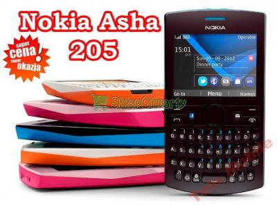 Nokia Asha 205 QWERTY Single + 2GB Cyan Dark FV23