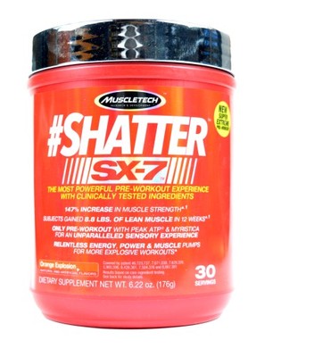 MuscleTech Shatter SX-7 176g PRE WORKOUT PEAK ATP