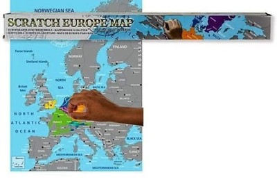 MAPA EUROPY ZDRAPKA ZDRAPUJ ODWIEDZANE KRAJE SUPER