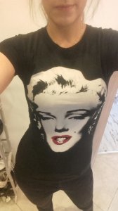 Koszulka czarna S z Marilyn Monroe