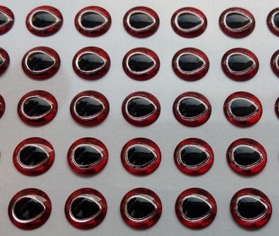 OCZY 3D wobler cykada 4 mm USA 10-szt  RED-SILVER