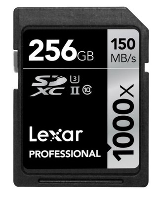 KARTA Lexar SDXC Professional 256GB 150MB 1000x