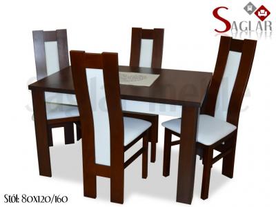 4 krzesła + stół 80x120/160 JUKON III Super Tanio!