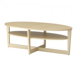 IKEA ława VEJMON stół / stolik owalny 140x66x47hcm - 6343381154 - oficjalne  archiwum Allegro