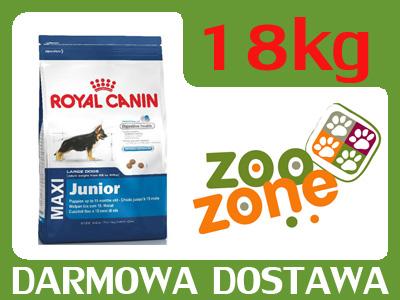ROYAL CANIN DOG Maxi Junior 15kg + 3kg GRATIS