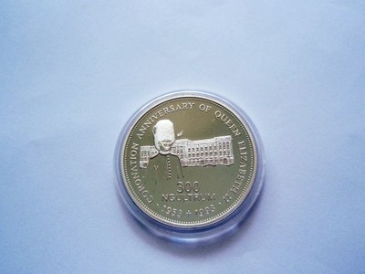 Moneta 1oz Ag 925- BHUTAN- 300 Ngultrum 1993r.St L