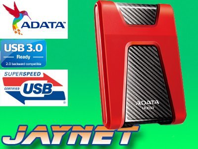 ADATA HD650 1 TB DYSK ZEW. USB 3.0 WSTRZĄSOODP RED