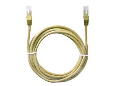Kabel patchcord internetowy 0,5m UTP LAN RJ45 żółt
