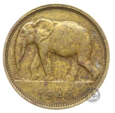 Kongo - moneta - 1 Frank 1946 - RZADKA !