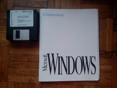 Microsoft Windows 3.1 licencja + 8 dyskietek