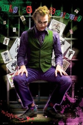 Joker Why so Serious Heath Ledger - plakat 61x91,5