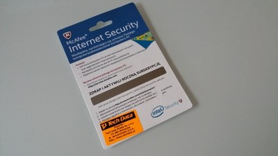 McAfee Internet Security 1PC/1Rok