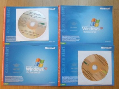 WINDOWS XP PROFESSIONAL OEM ACTINA KSIĄŻECZKA/CD