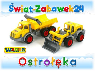 WADER WYWROTKA TRÓJOSIOWA + TRAKTOR ŁADOWARKA 3815