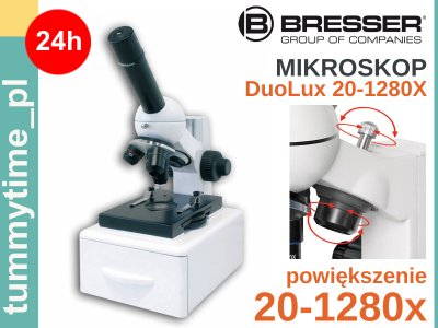 MIKROSKOP BRESSER  DUOLUX 20X-1280X kamera 24H